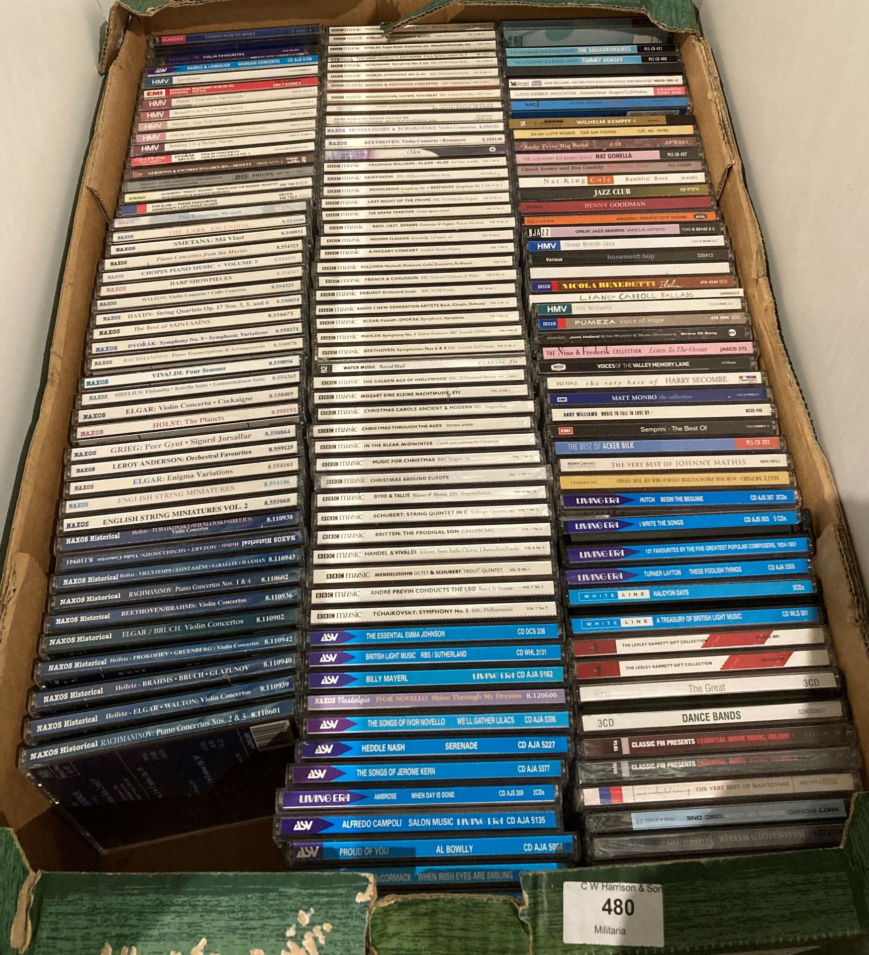 Contents to crate - approximately 150 assorted music CDs including classical by BBC Music etc.