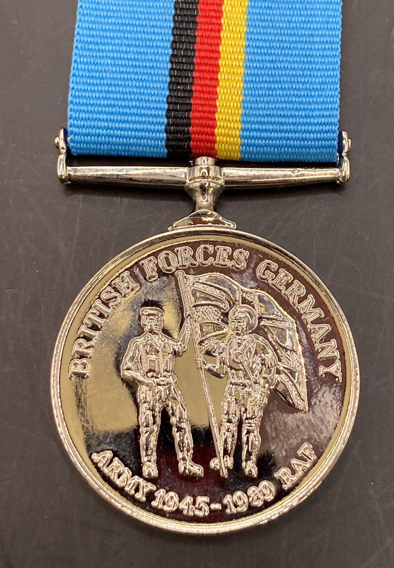 British Forces Germany Medal named to LT C.H. WHISTLER 1945-1946 RNVR in box of issue. - Image 2 of 3