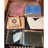 Sir Henry Fowler interest - contents to tray - a large quantity of black and white negatives, etc.