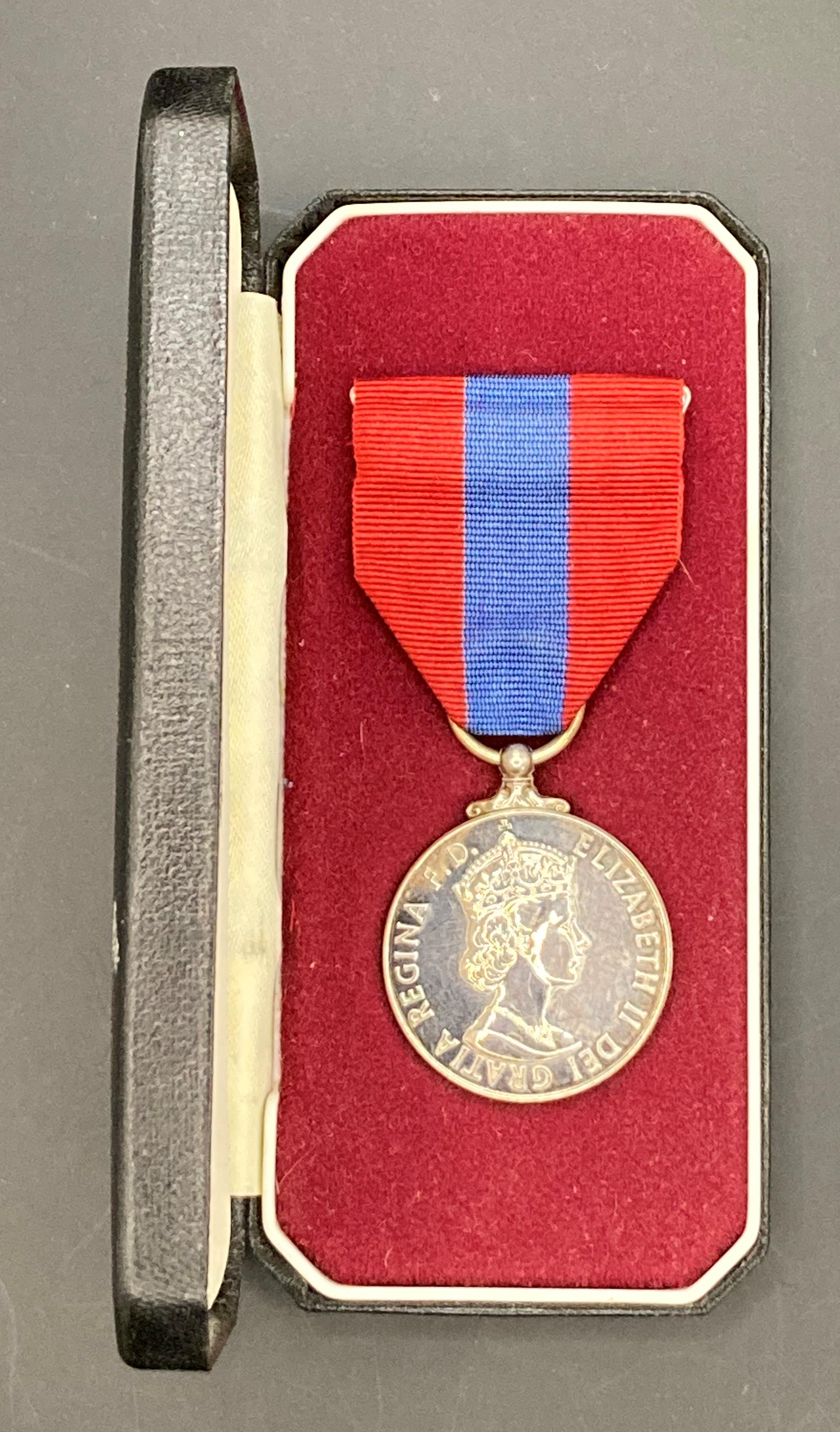 Imperial Service Medal (Queen Elizabeth II) complete with ribbon to Mrs Sheila Mary Wilson,