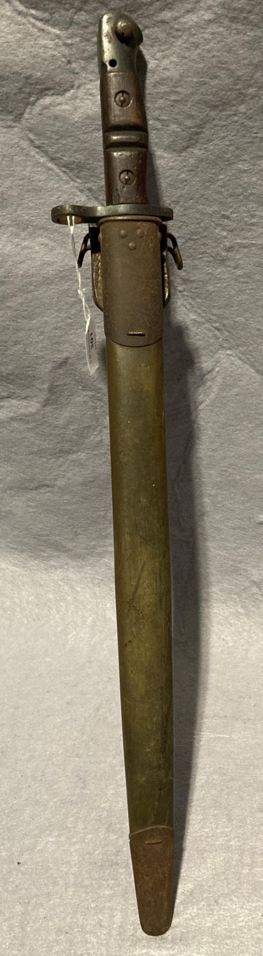 1918 US military Remington bayonet with original sheath, blade 32. - Image 2 of 6