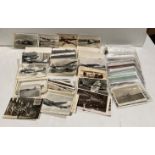 A large quantity of postcards mainly of Ships and Aircraft.