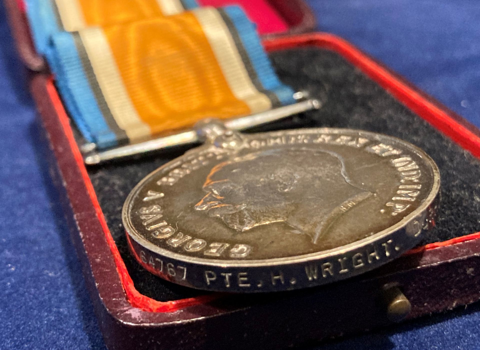 A 1914-1918 British War Medal to 64767 Pte H Wright Durh L I complete with ribbon, - Image 6 of 6