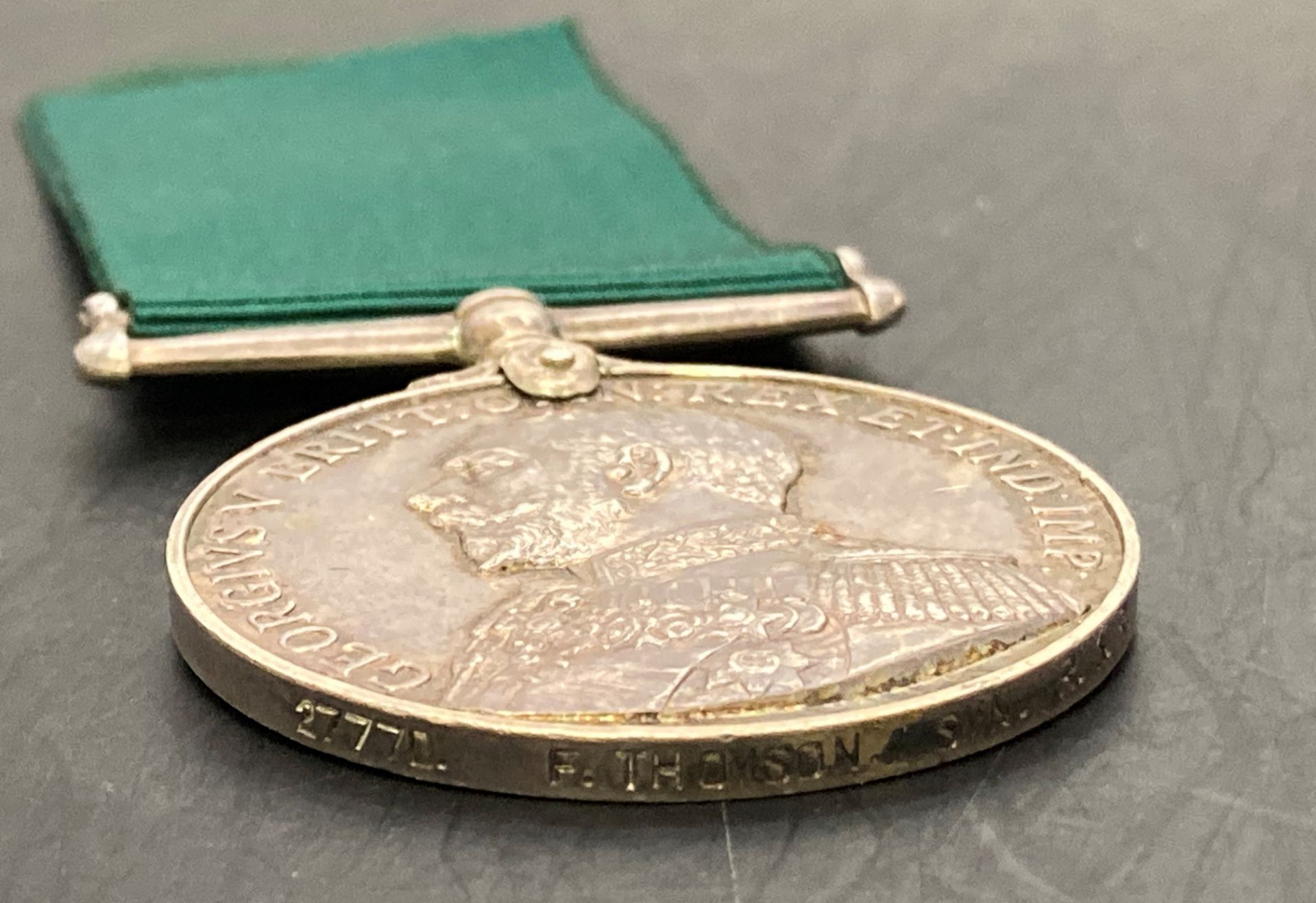 Royal Naval Reserve Long Service Medal GV awarded 16.2. - Image 2 of 3