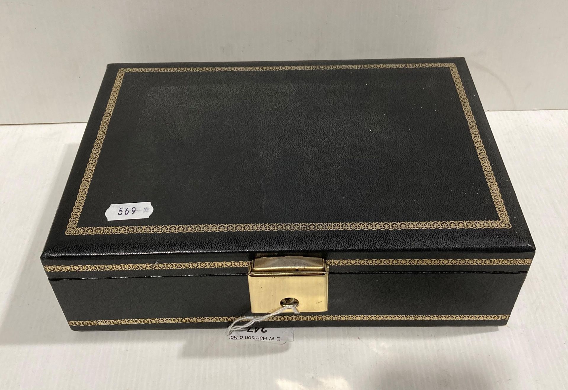 Leatherette box containing numerous ships photos, cards etc. - Image 3 of 3