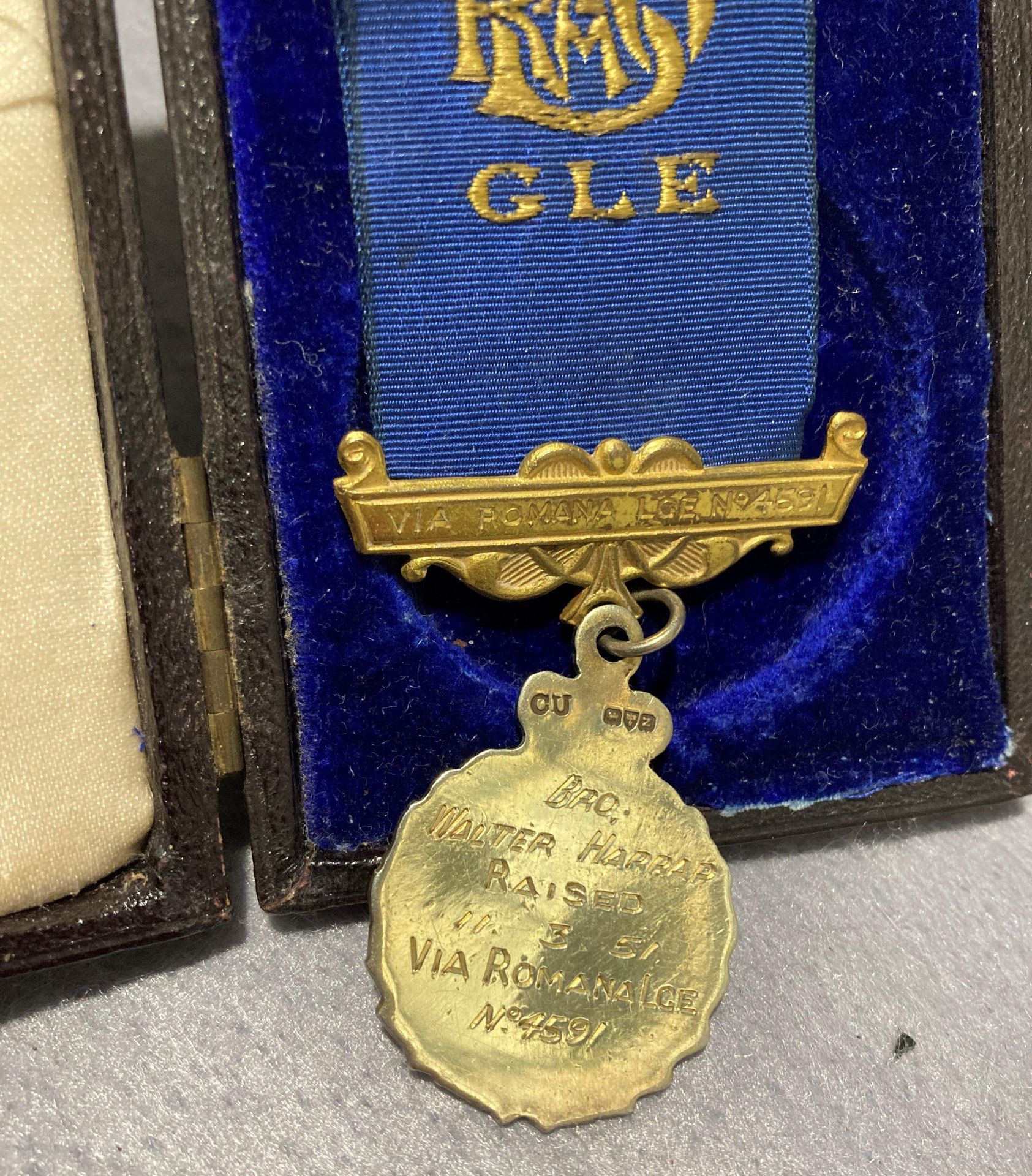 Four assorted RAOB solid silver and enamel medals Carlisle LGE 2264 GLE medal presented to W. - Image 4 of 7