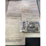 Ephemera relating to Gunner/Lieutenant Arthur Burton DSM, Royal Navy.