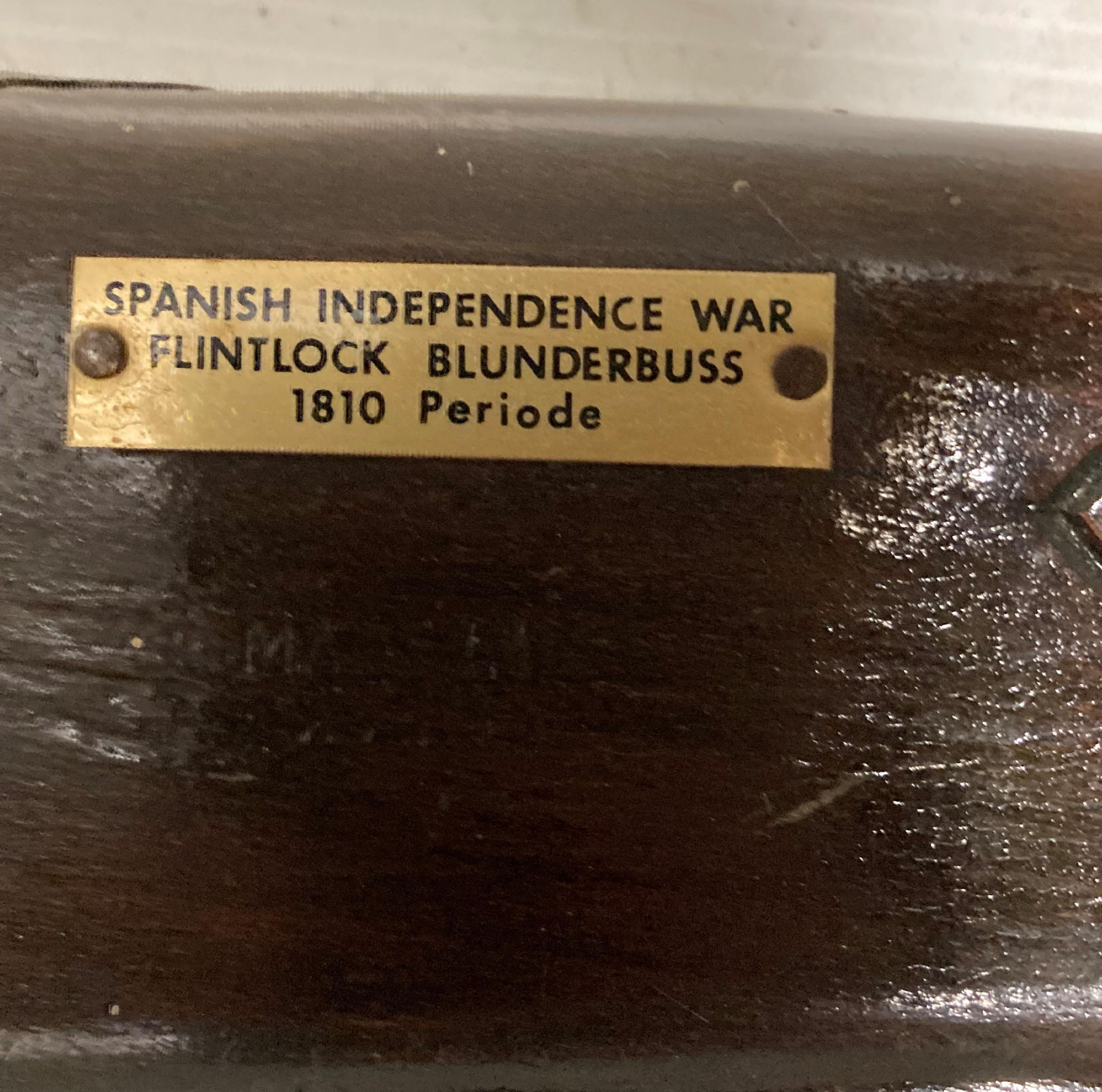 Three replica military items including Spanish Independence War Flintlock Blunderbuss, - Image 3 of 4