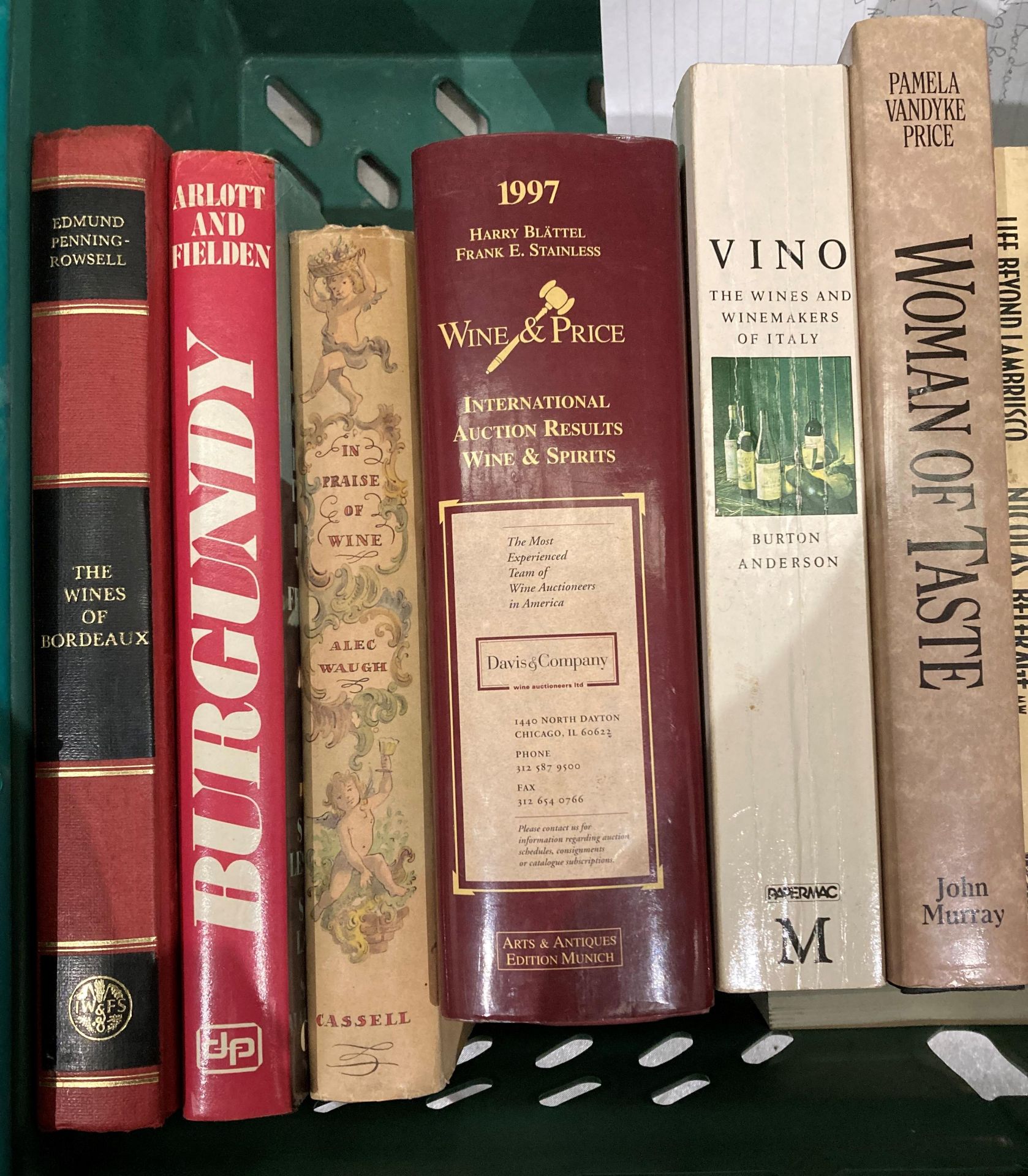 Contents to box - 20 assorted books on wine to include 'The Wines of Bordeaux' by Edmund Penning - Image 2 of 3