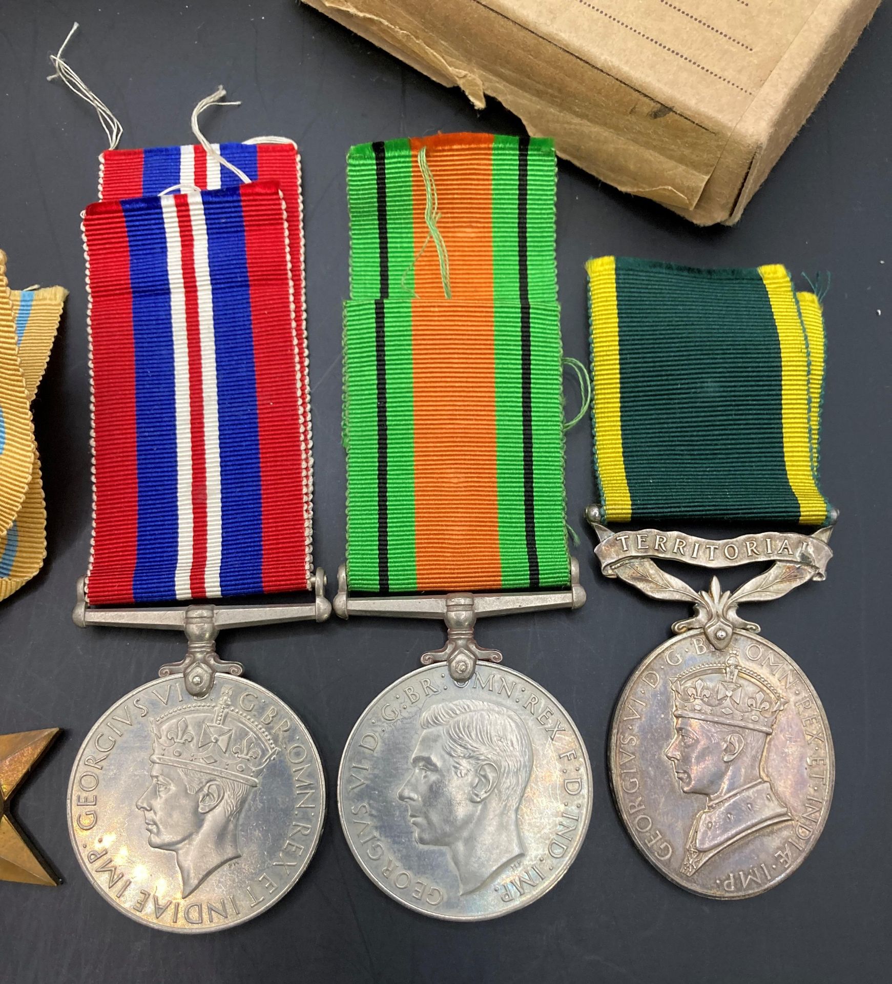 Five Second World War Medals 1939-1945 Star, Africa Star, Italy Star, - Image 3 of 8