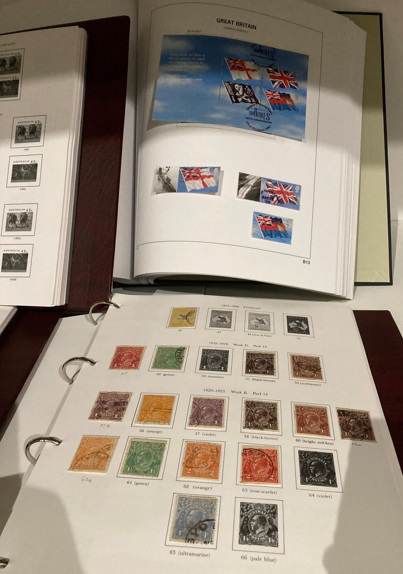 Contents to crate - six Stanley Gibbons stamp albums including three Great Britain and three - Image 4 of 5