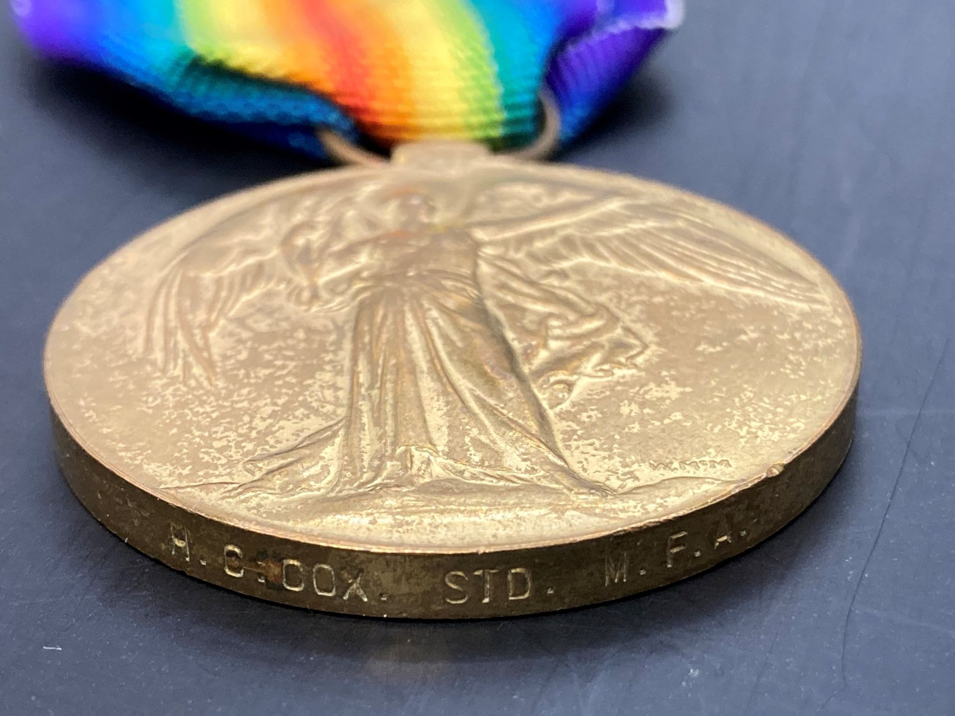 Four First World War Medals - two Victory medals with ribbons to H Crook, Std M B A and 99331, - Image 4 of 5