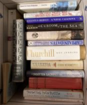Contents to box - 16 assorted books - maritime,