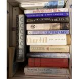 Contents to box - 16 assorted books - maritime,