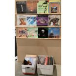Contents to two boxes - approximately 47 LPs, plus 8 box-sets of mainly classical music - Mozart,