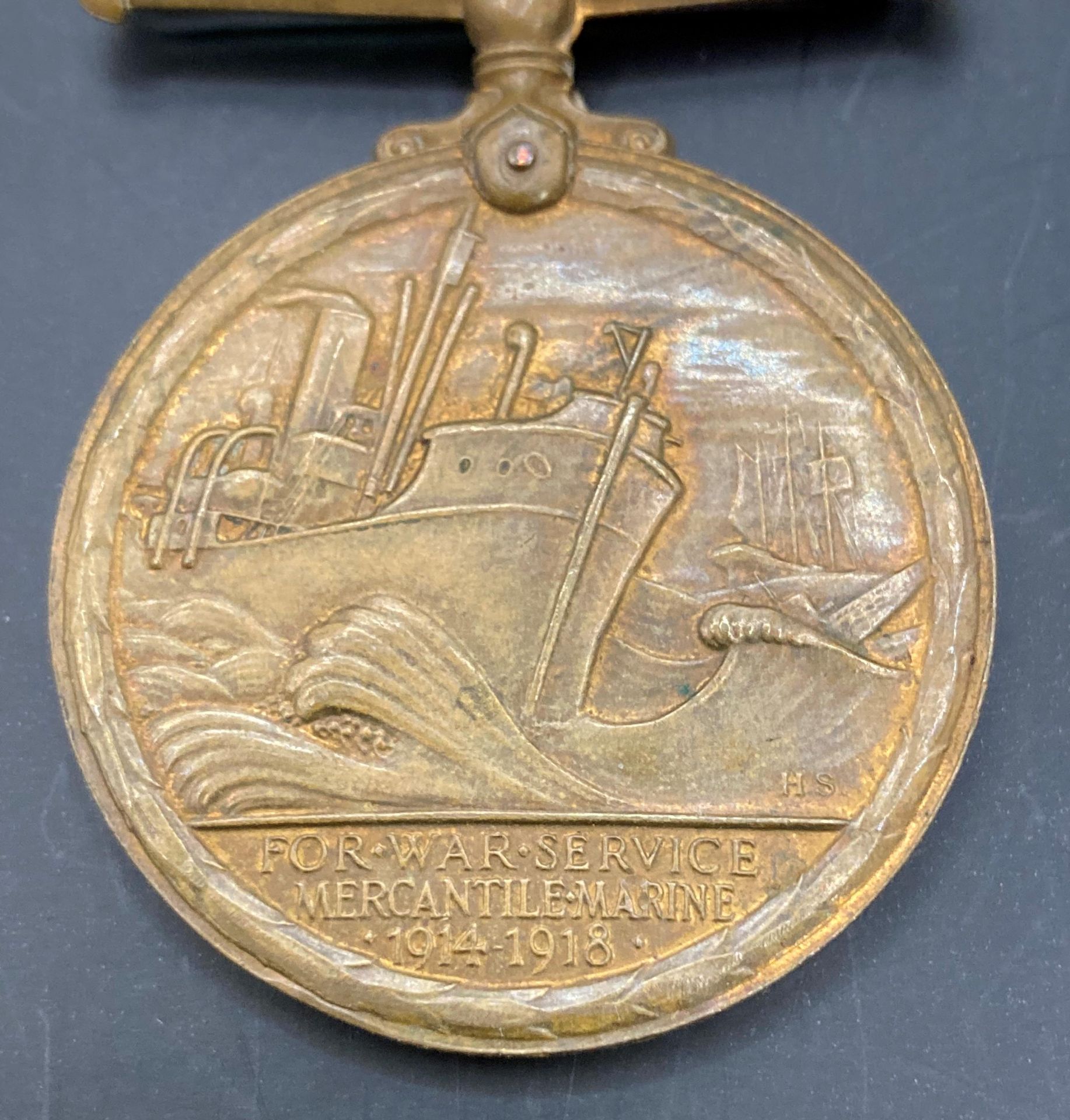 Charles Pascoe Dumaresq, (1883-1944). Mercantile Marine War Medal, (C.P. DUMARESQ.). - Image 2 of 4