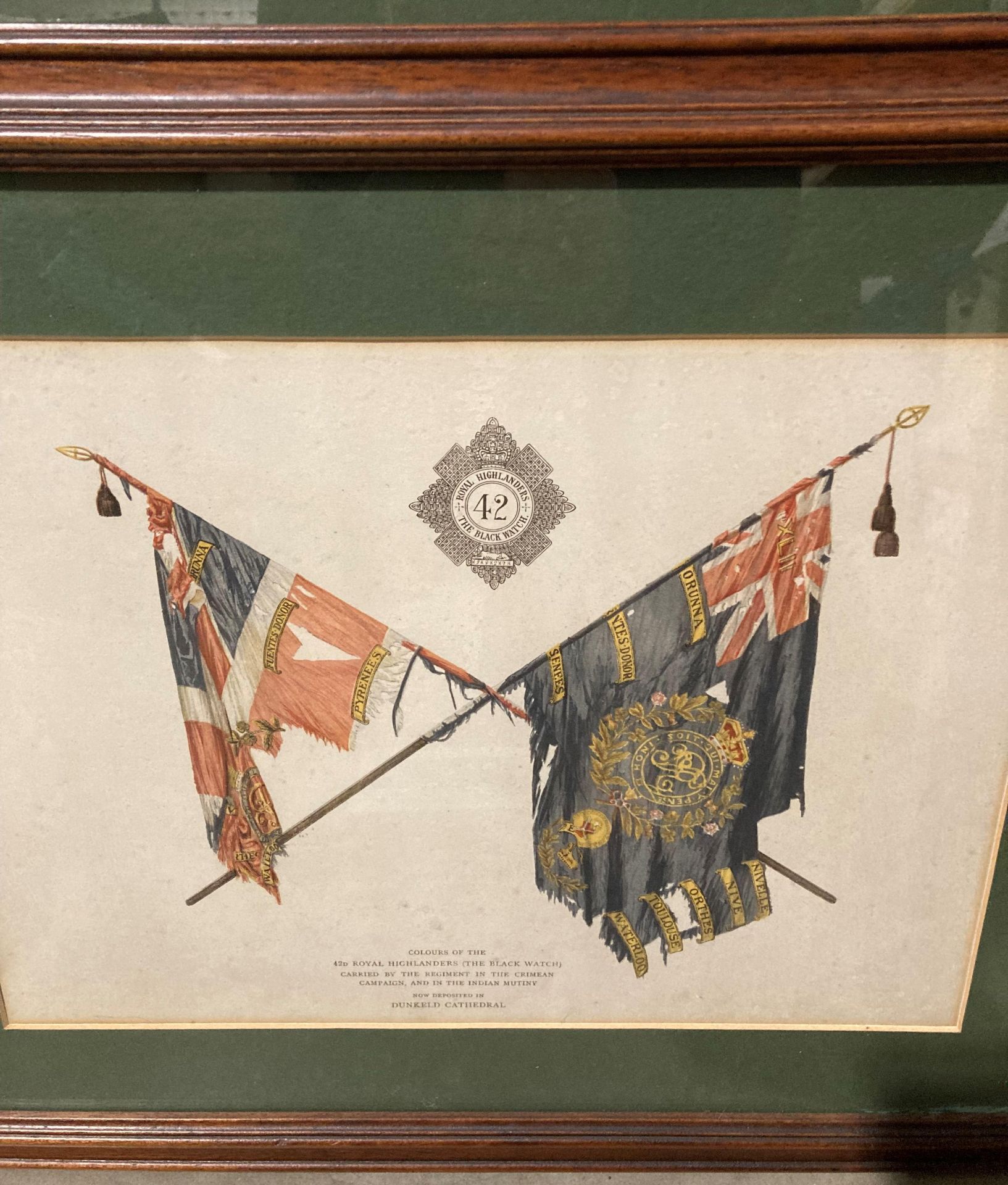 3 x framed original prints relating to the Black Watch 42nd Royal Highlanders in the Crimean War. 1. - Bild 3 aus 8