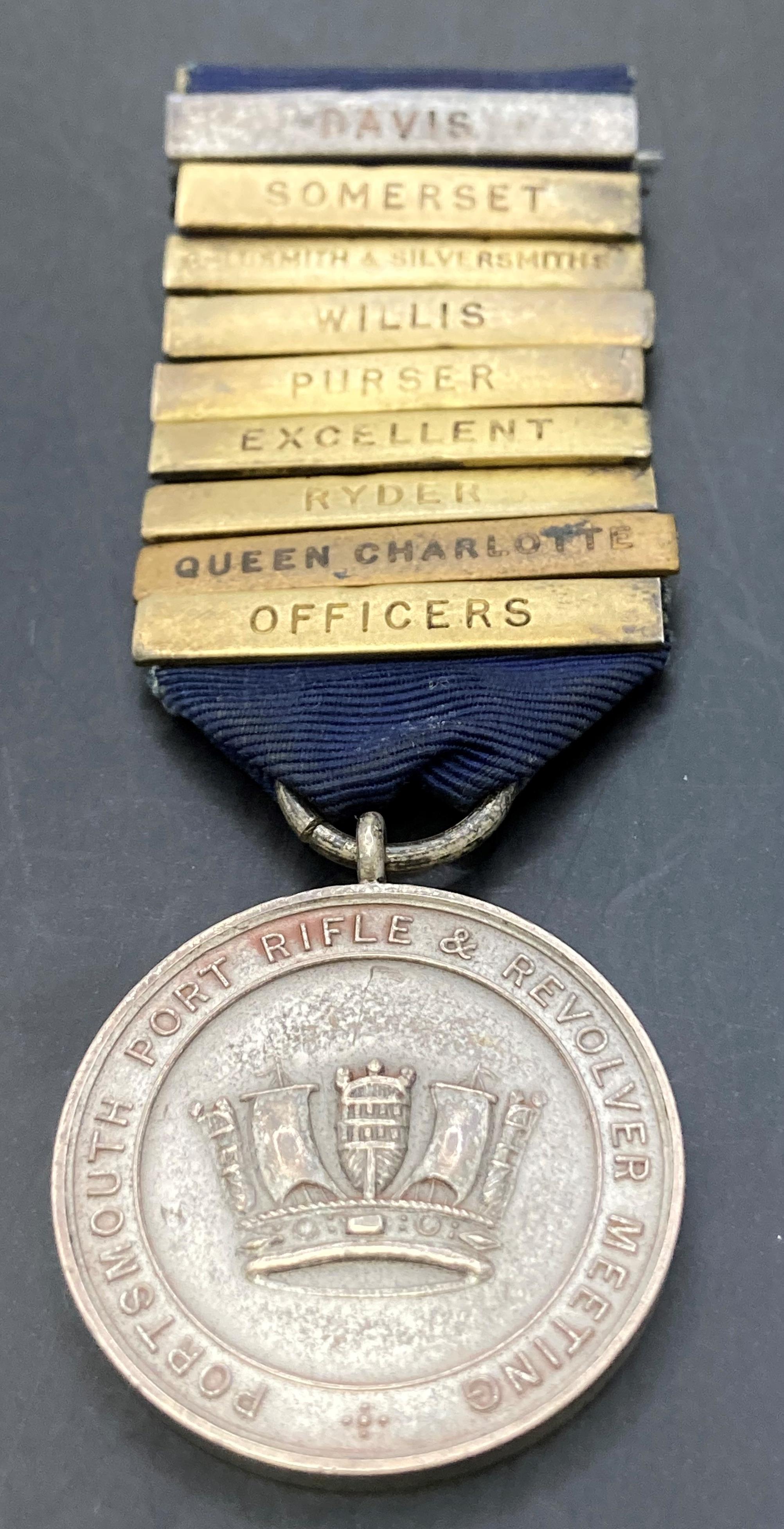 Rifle Meeting Medal and clasps. - Image 2 of 3