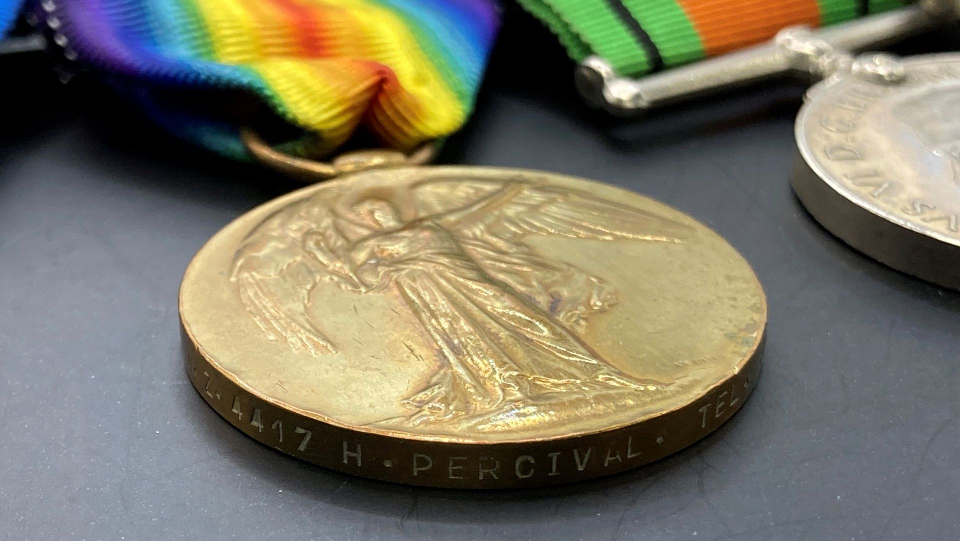 WW1 & 2 Group RNVR & RASC to H. Percival. British War Medal, Victory Medal (M.Z. 4417 H. PERCIVAL. - Image 3 of 4