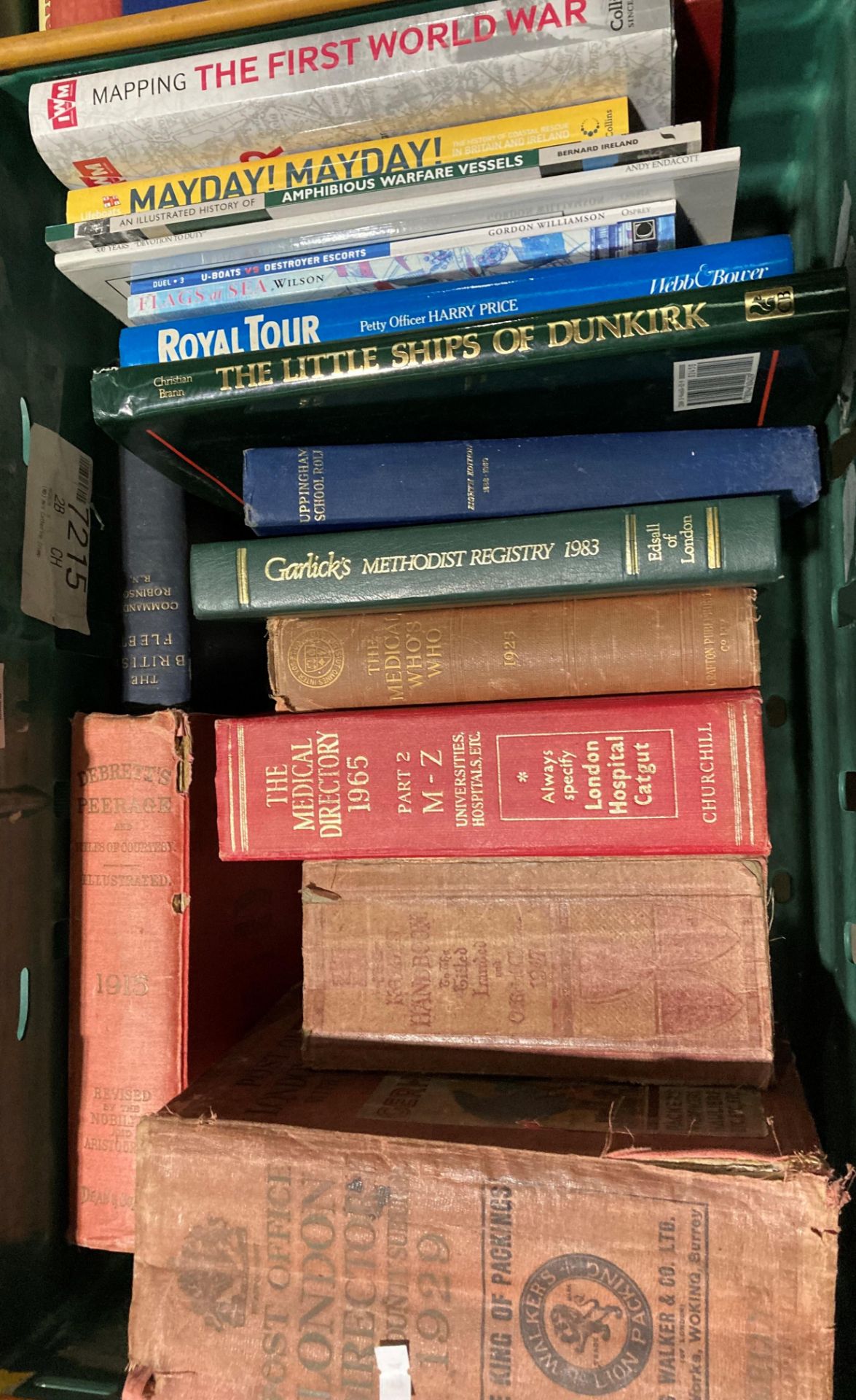 Contents to two crate - forty books - directories, warfare, naval history, etc. - Image 2 of 3