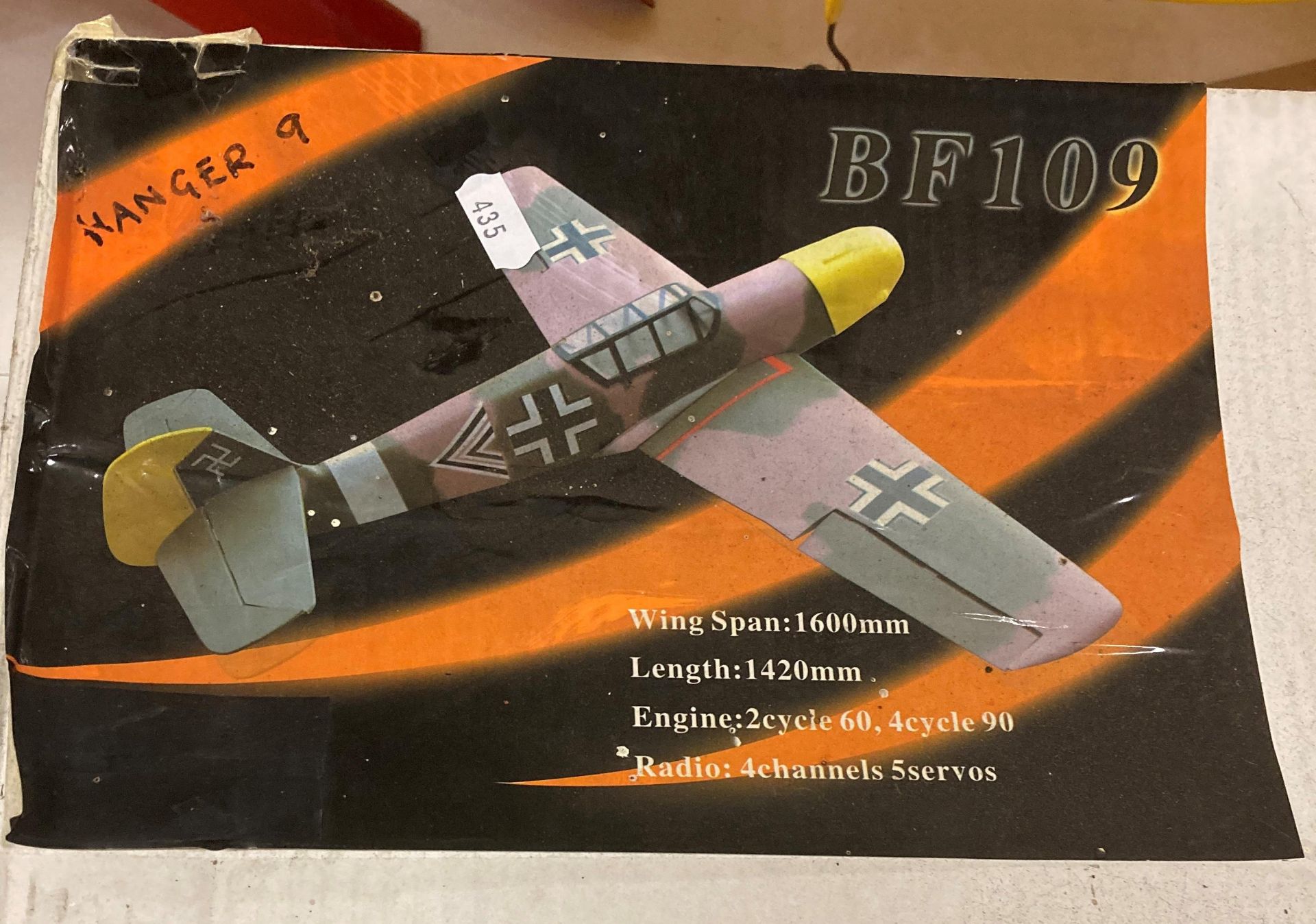 Boxed model German plane (no engine) size 142cm L x 160cm W (Saleroom location: S03)