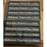 Folio Society - Shakespeare two x four book box sets - 'Tragedies', 'Comedies', 'Classical Plays',