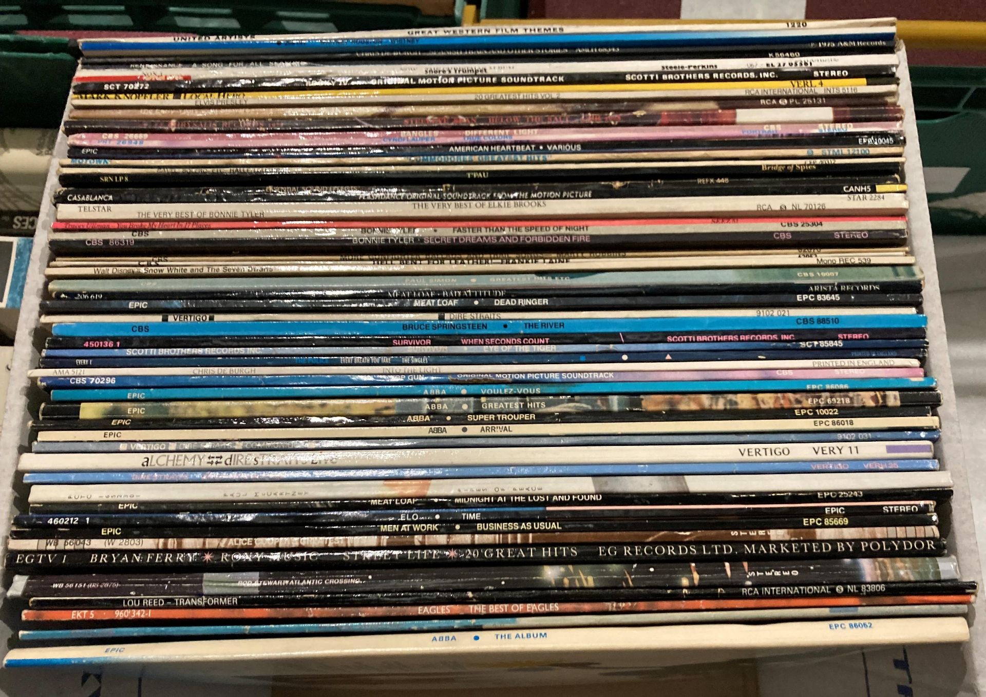 Contents to box - approximately 50 assorted LPs including Rock and Pop circa 1970s-1990s, etc, - Image 2 of 2