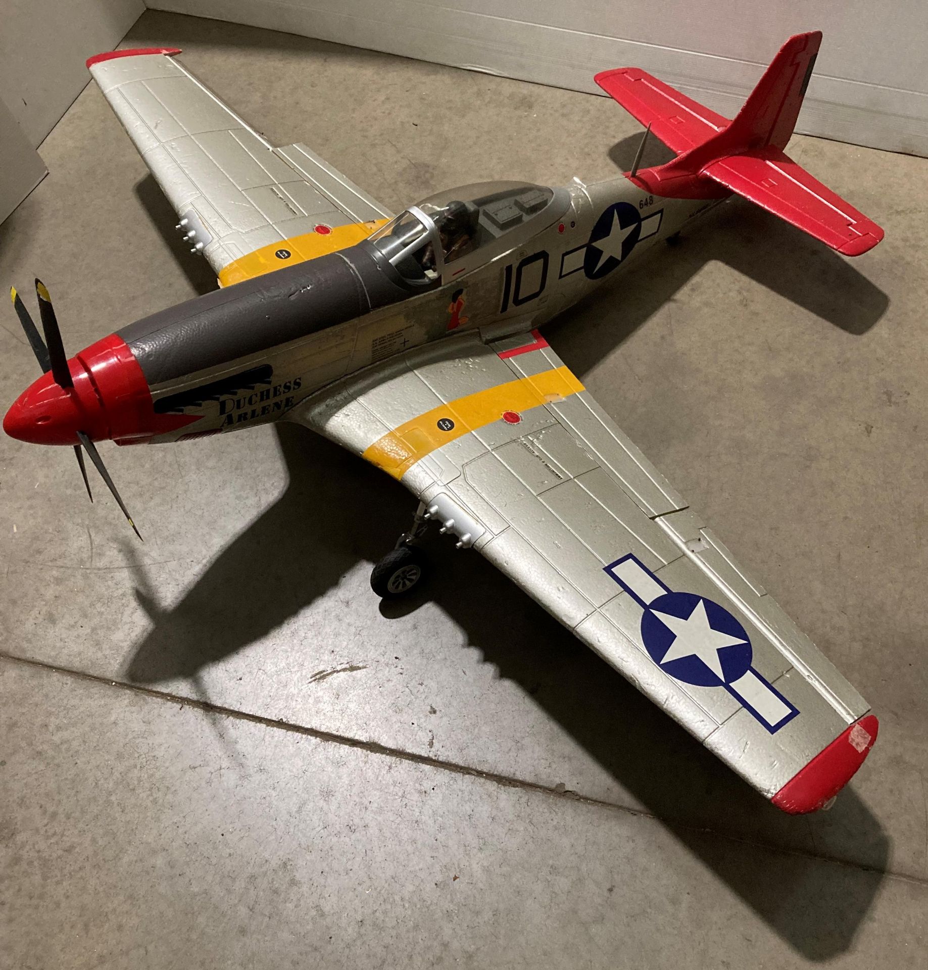 P-51 Mustang Duchess Arlene electric model remote controlled aeroplane, ref: 10, 648,