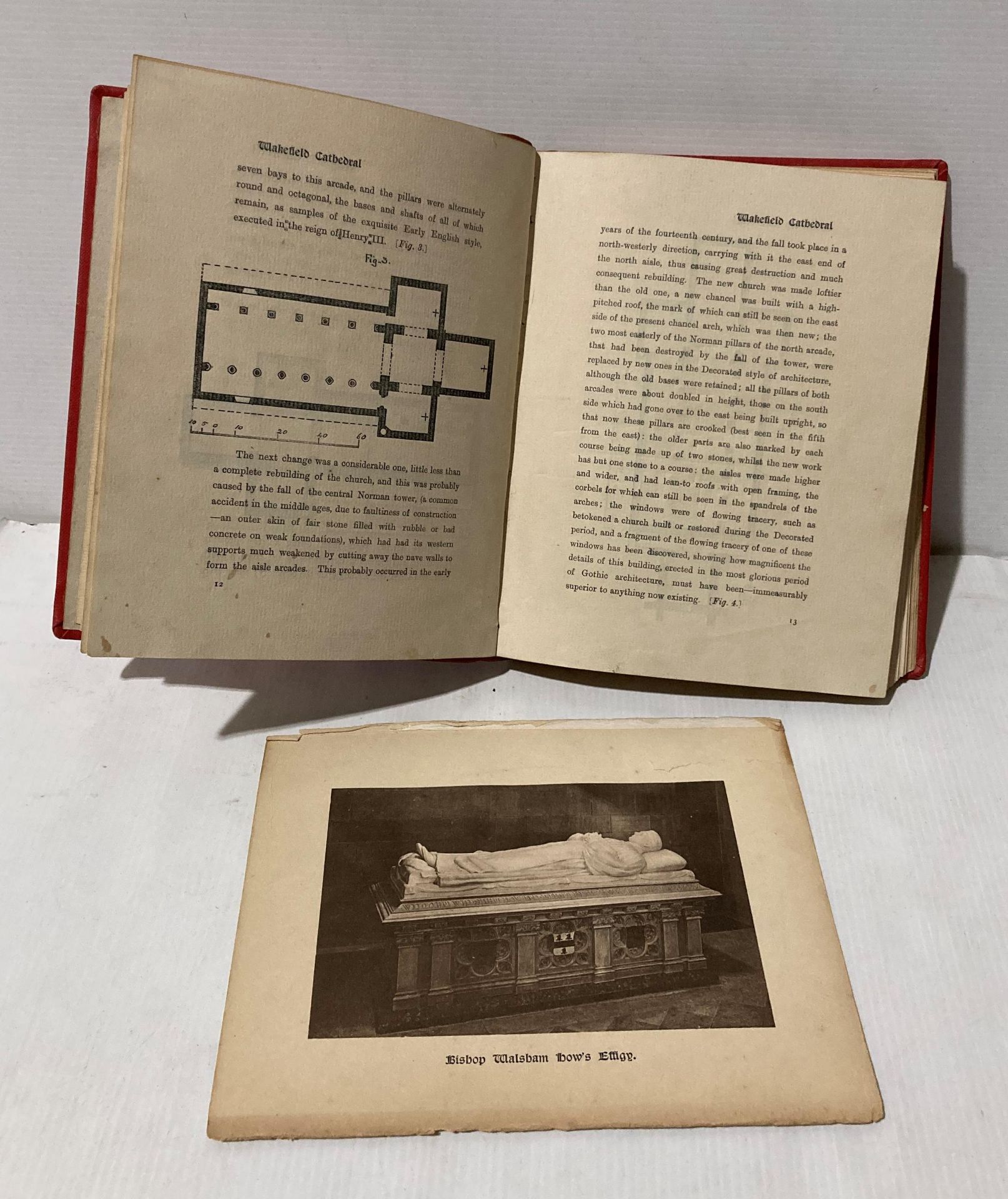 Gray & Walker 'Wakefield Cathedral' published 1905 (5 plates missing) and 'Articles of Visitation' - Image 4 of 6