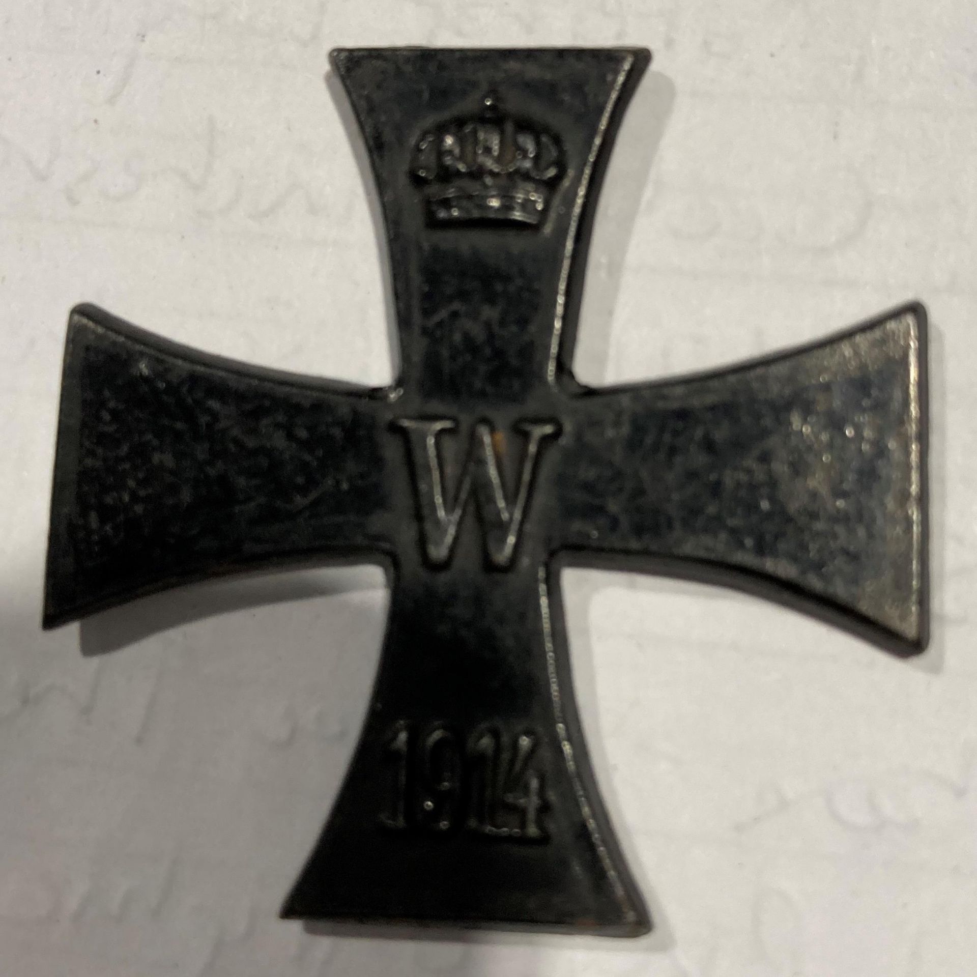 A 1914-18 German First World War medal Iron Cross 2nd Class inner section only, - Image 2 of 2
