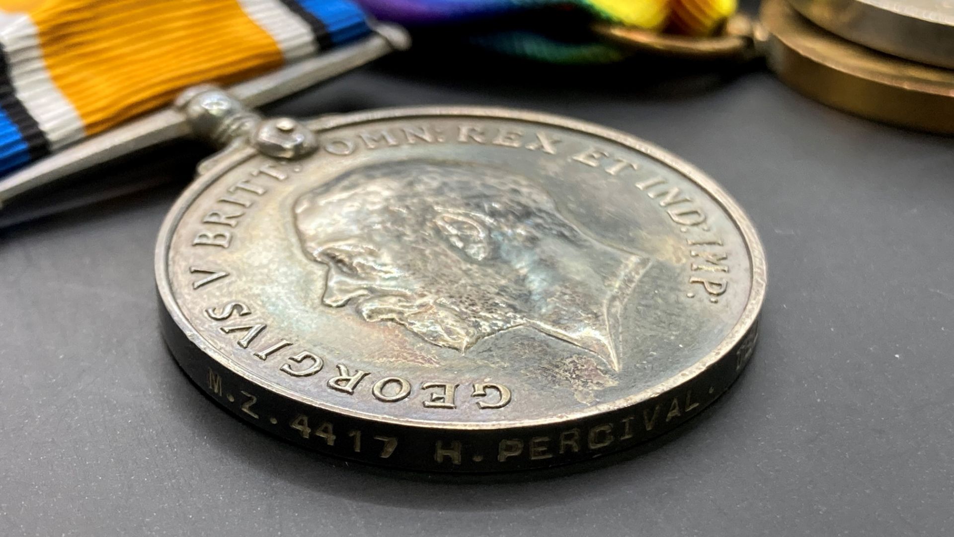 WW1 & 2 Group RNVR & RASC to H. Percival. British War Medal, Victory Medal (M.Z. 4417 H. PERCIVAL. - Image 2 of 4