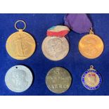 1914-1919 Victory Medal to 30640 Pte J L Sunderland W Riding R, George V Coronation Medal,