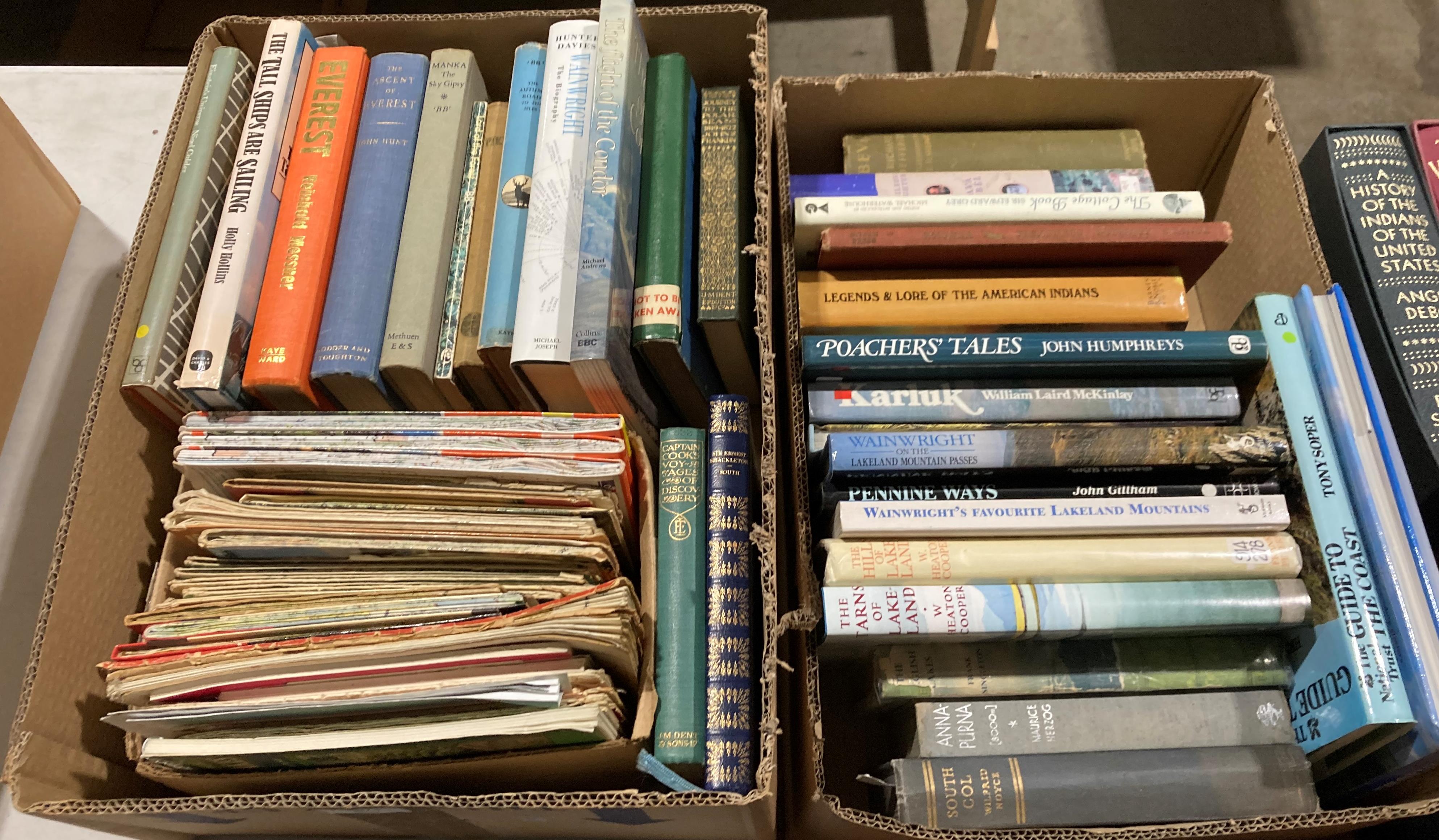 Contents to two boxes - books on Wainwright and the Lakes, Mountain rearing, etc. - Image 4 of 6