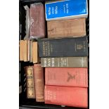 Contents to black crate - 14 assorted books including 'Who's Who's' (1910, 1925, 1939 & 1959),