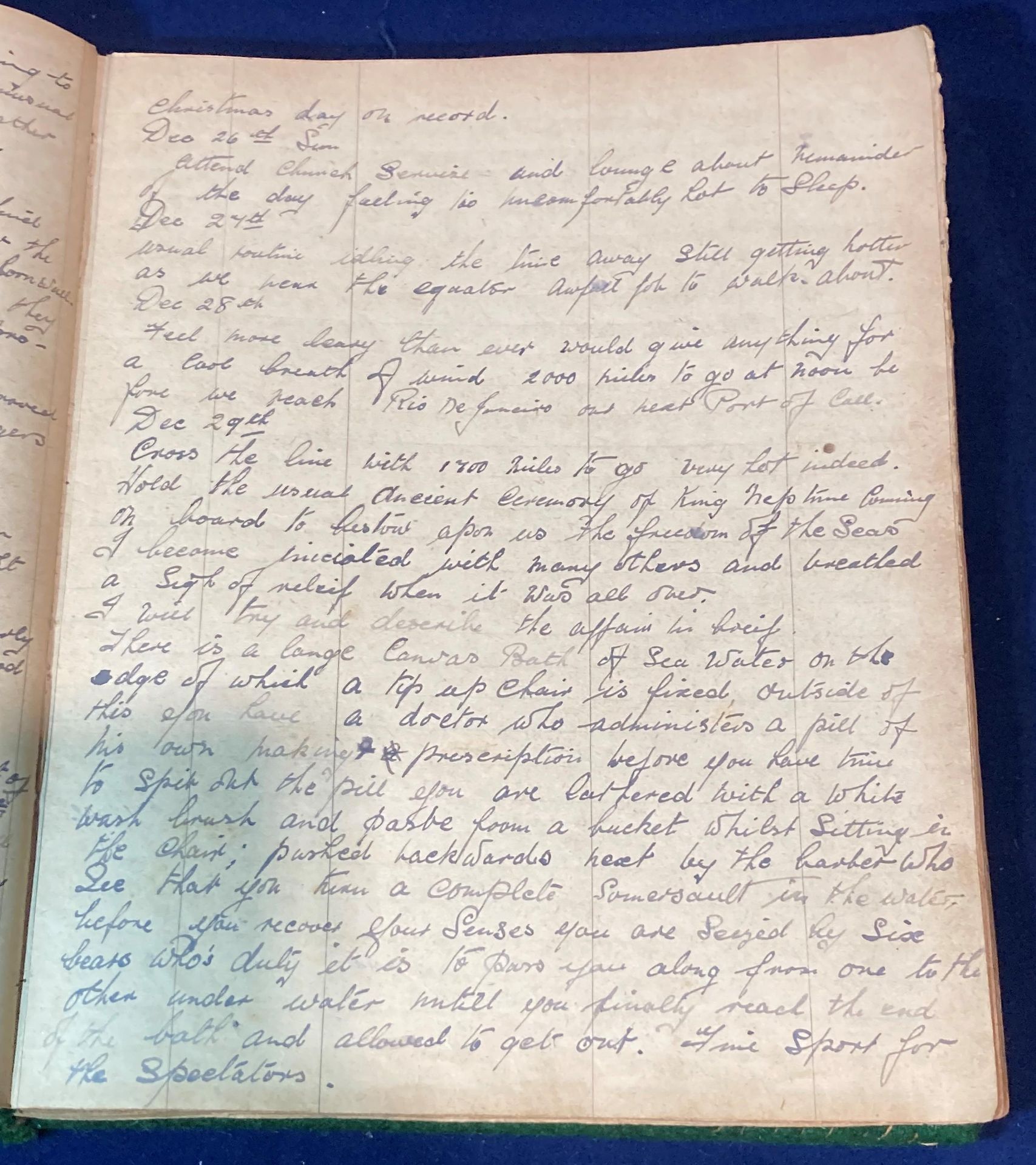 Maritime Ephemera - Seaman's Diary and related printed items - handwritten diary/log of Ernest - Bild 7 aus 8