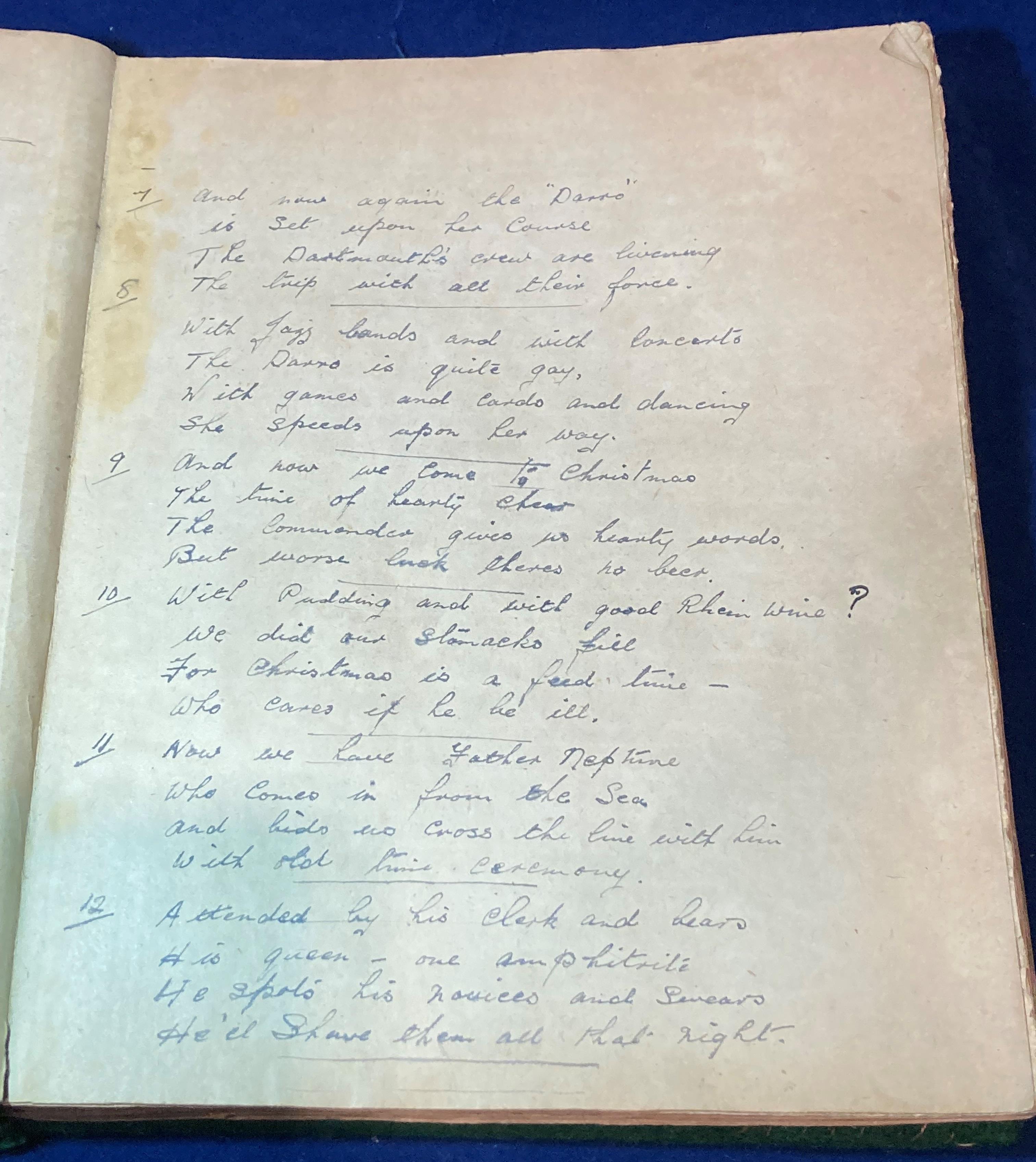 Maritime Ephemera - Seaman's Diary and related printed items - handwritten diary/log of Ernest - Image 3 of 8