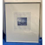 A framed, signed aquatint etching by Richard Keeton 'Night Landscape',