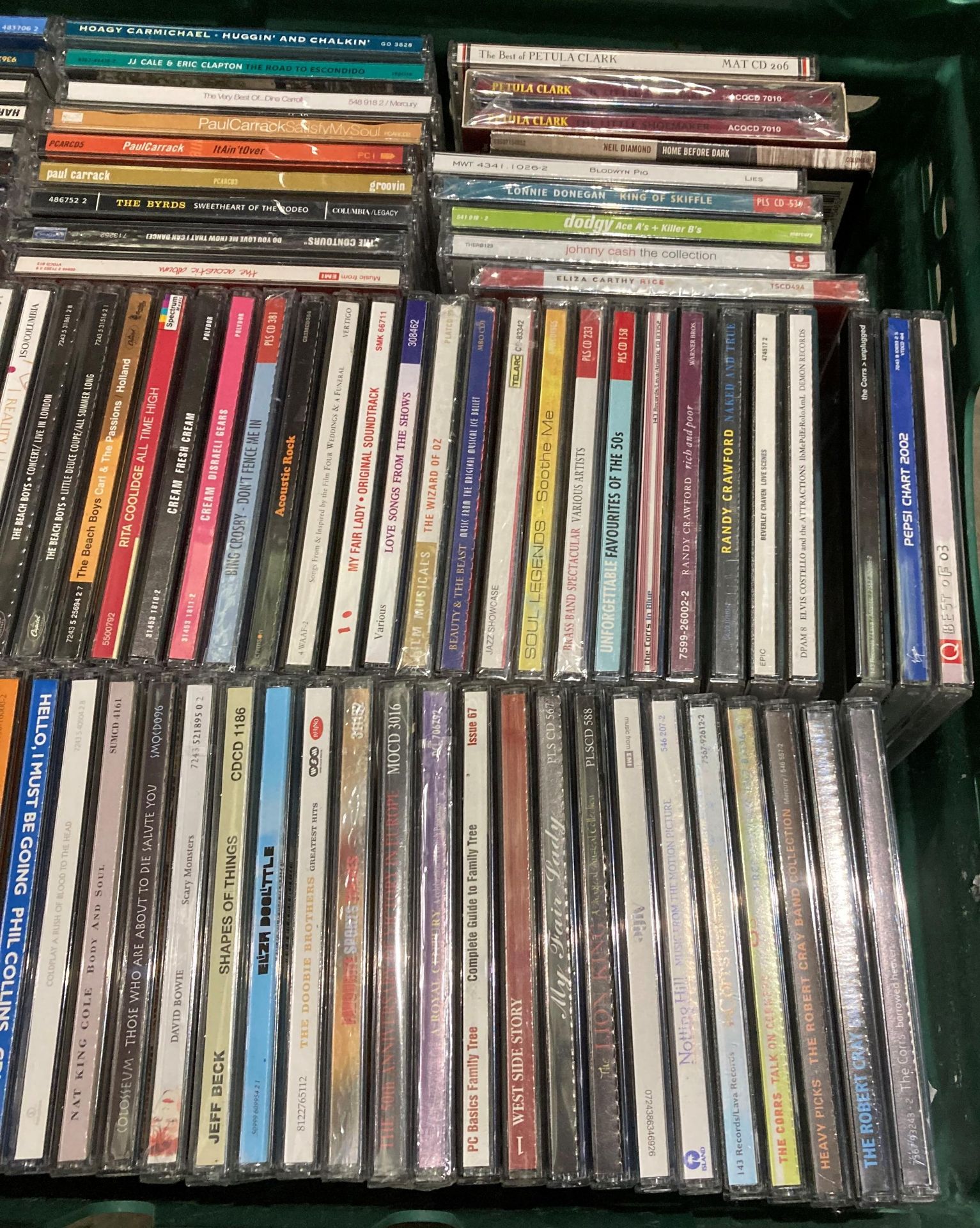 Contact to crate - approximately 130 assorted music CDs including artists - David Bowie, Corrs, - Image 2 of 3