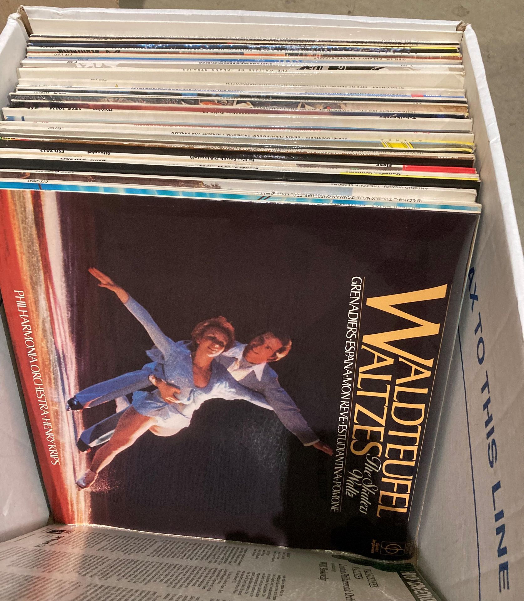 Contents to two boxes - approximately 110 classical LPs etc. - Image 3 of 6