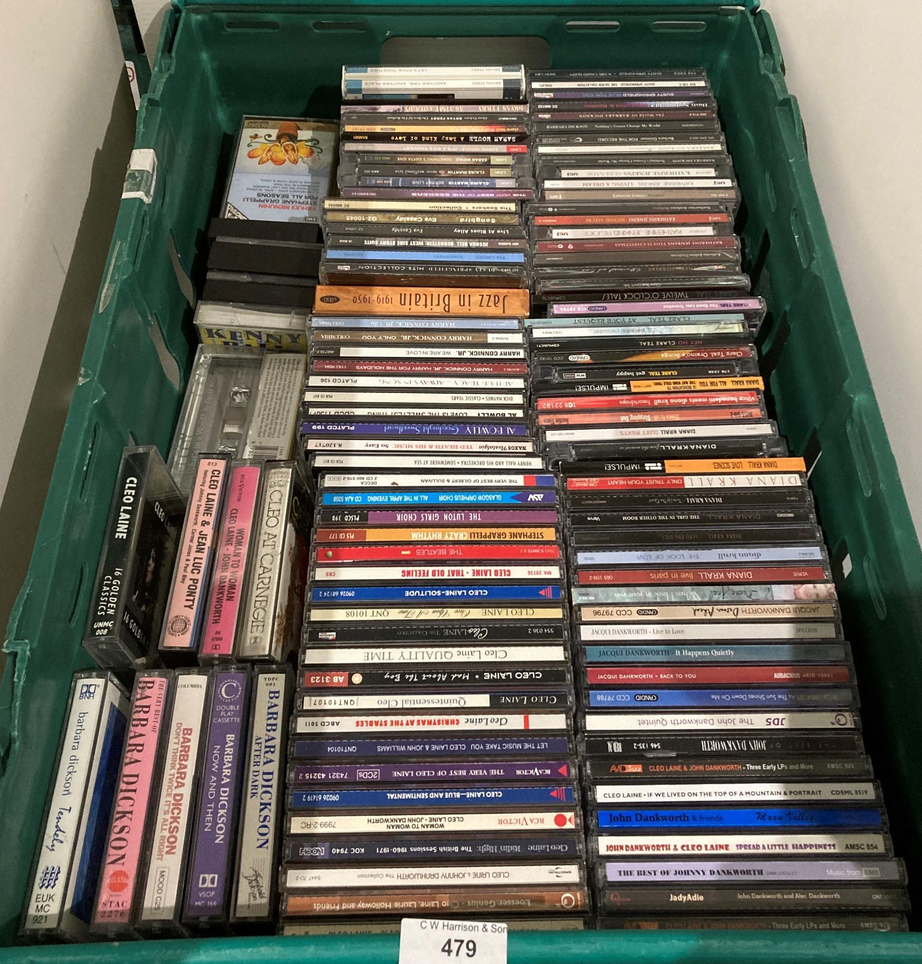 Contents to crate - approximately 100 assorted music CDs including easy listening - The Seekers,