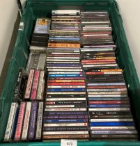 Contents to crate - approximately 100 assorted music CDs including easy listening - The Seekers,