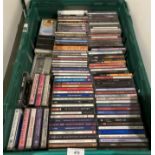 Contents to crate - approximately 100 assorted music CDs including easy listening - The Seekers,