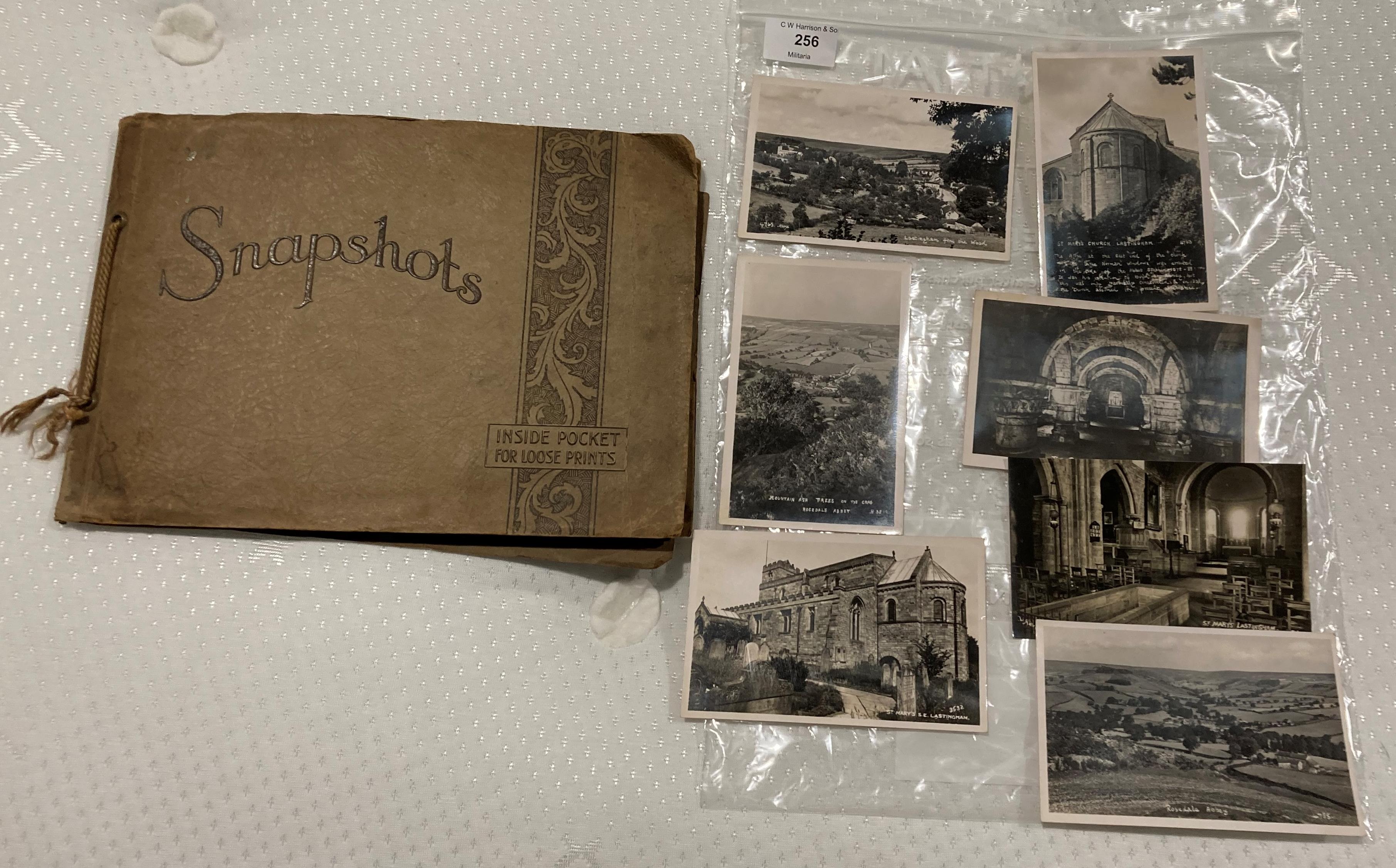 Snapshot album containing 86 postcards and photographs of European scenes - Brussels,