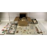 Contents to box - large quantity of First Day issue stamps (Saleroom location: S1T1)
