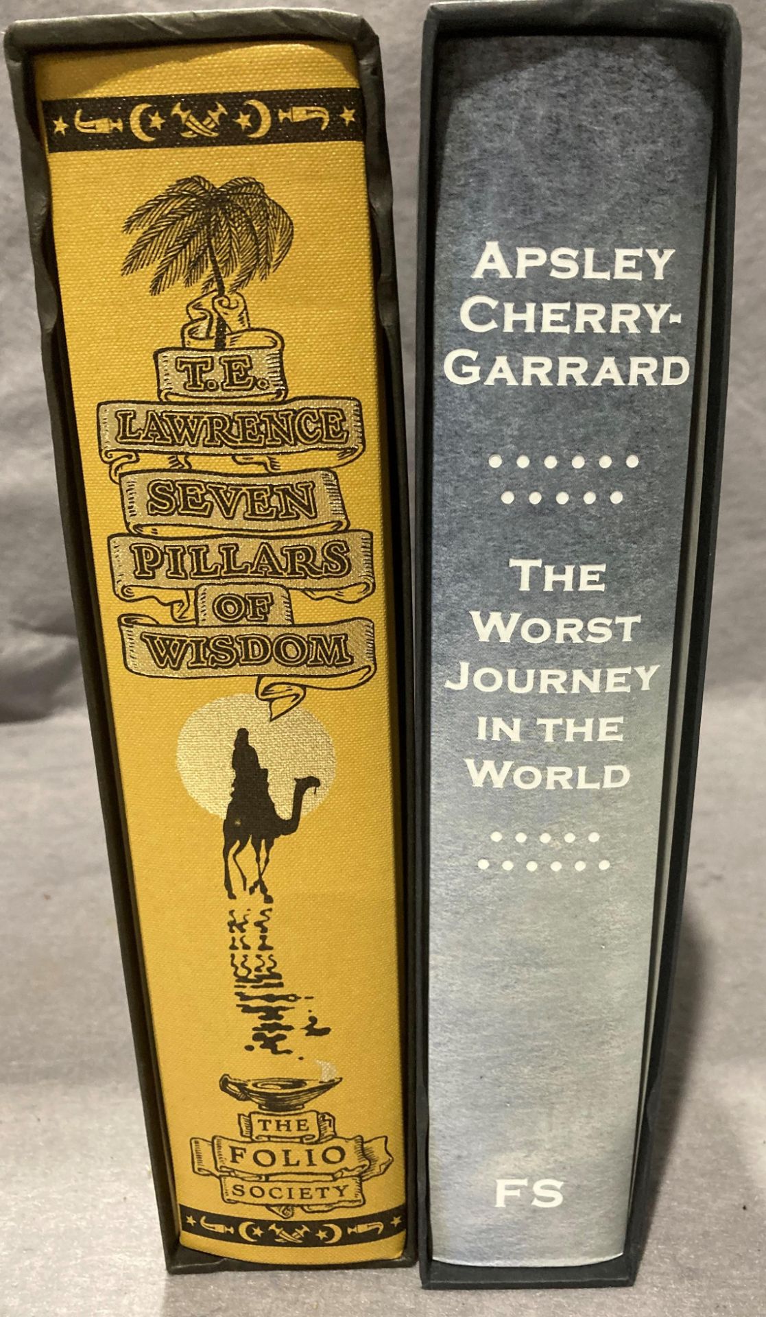 Folio Society - T E Lawrence 'Seven Pillars of Wisdom' (published 2000) and Aspley Cherry-Garrard