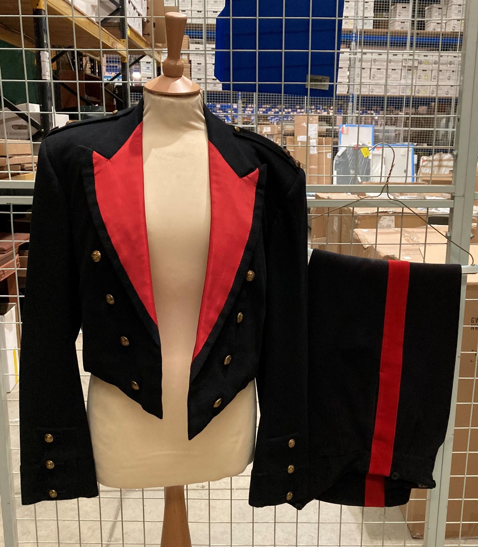 A Royal Artillery Officer's regimental mess dress uniform (No 1) by Moss Bros,