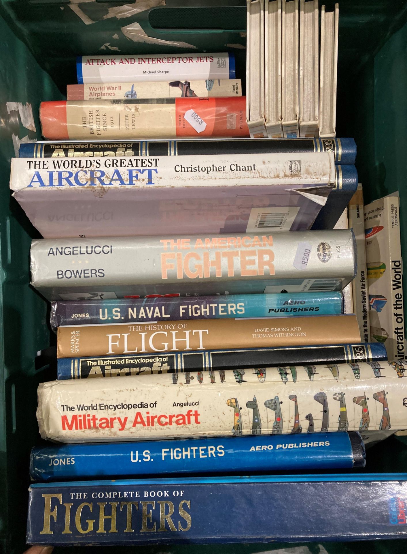 Contents to two crates - approximately 40 books on military aircraft, commercial aircraft, - Image 3 of 3