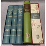 Folio Society - a boxed thee book set by Leslie Stephen 'Hours in a Library' together with two