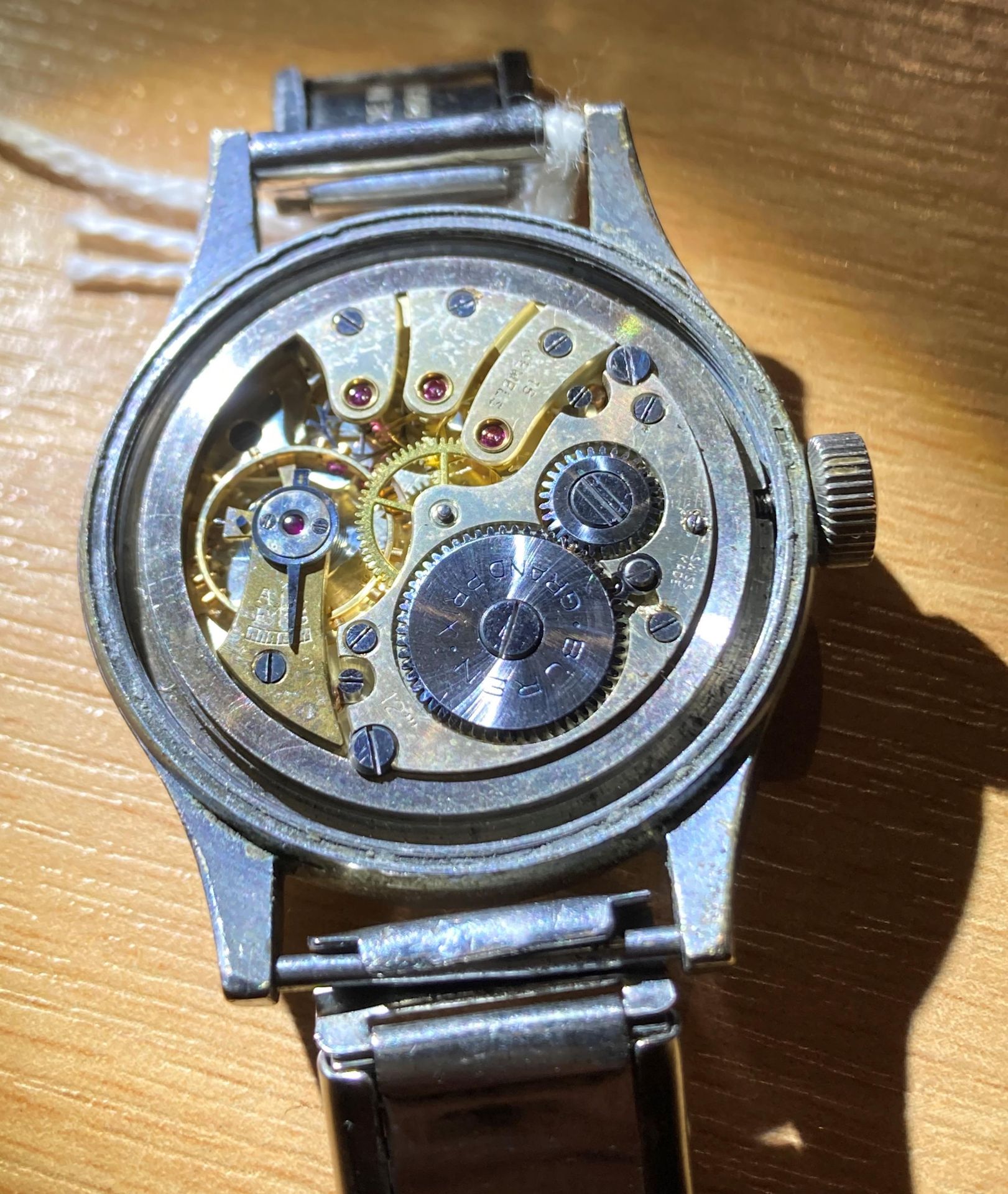 Military issue 'Buren - Grand Prix' WWW Dirty Dozen British Army watch with marking to back, - Image 7 of 9