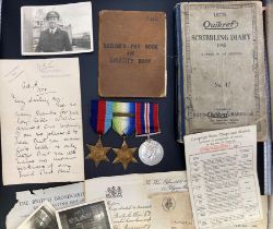 WW2 Atlantic Group with Original documents to an Officer in the Royal Naval Volunteer Reserve plus